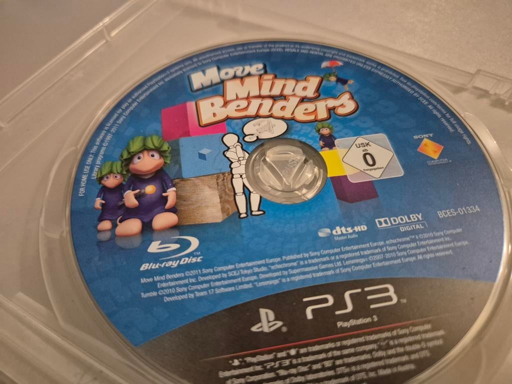 PlayStation Move Mind Benders ps3, Avontuur en Actie, 1 speler, Ophalen of Verzenden, Zo goed als nieuw