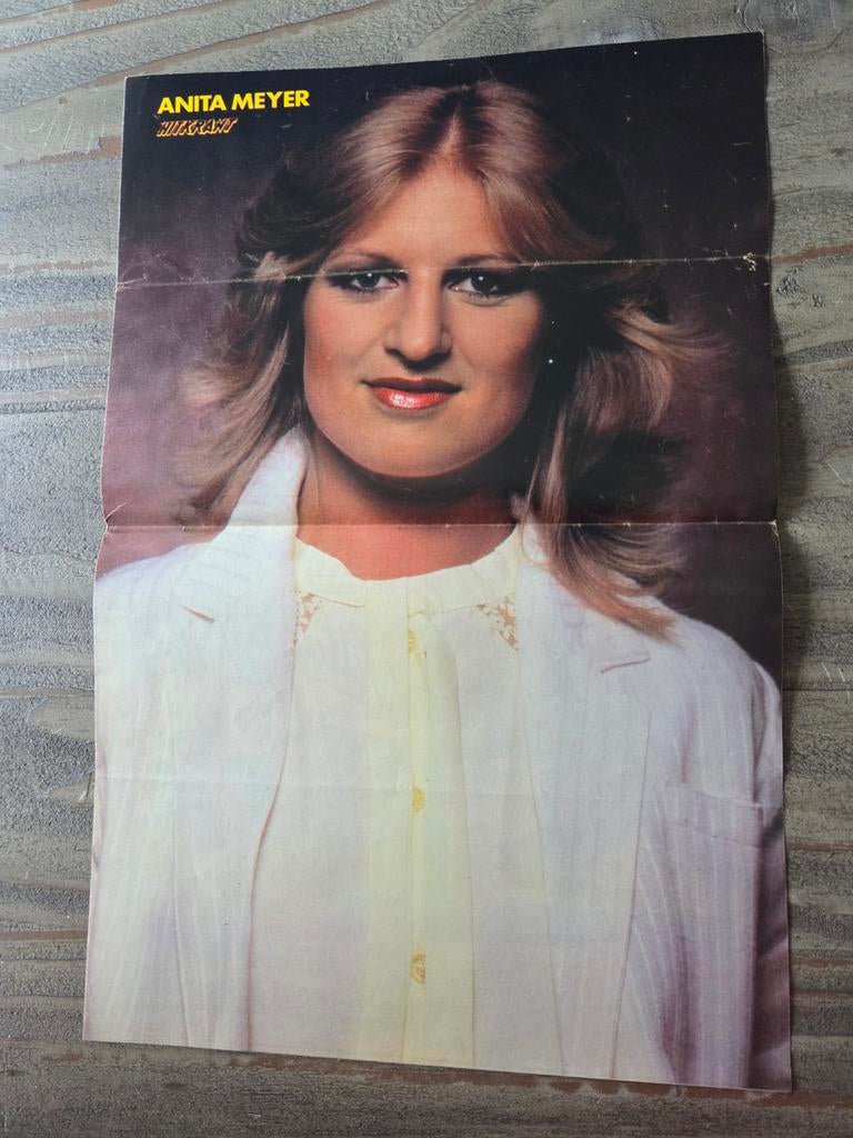 Poster van vroeger: Anita Meyer, Verzamelen, Ophalen of Verzenden, Poster, Artwork of Schilderij