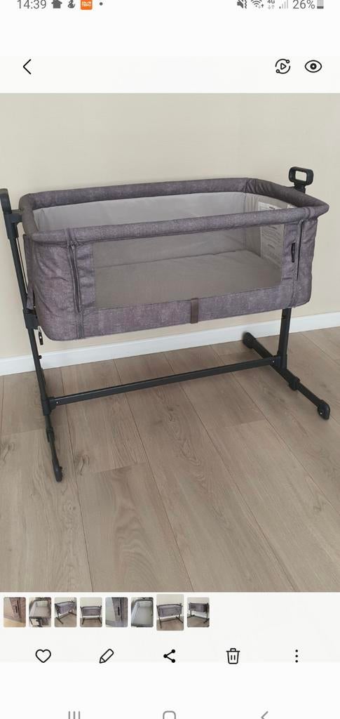 Te koop : grijs co sleeper, Ophalen, Wieg