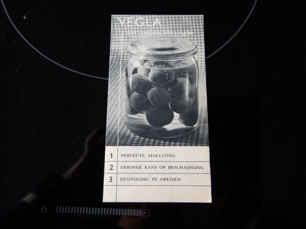 Folder Vegla Het nieuwe inmaakglas, Verzenden, Zo goed als nieuw