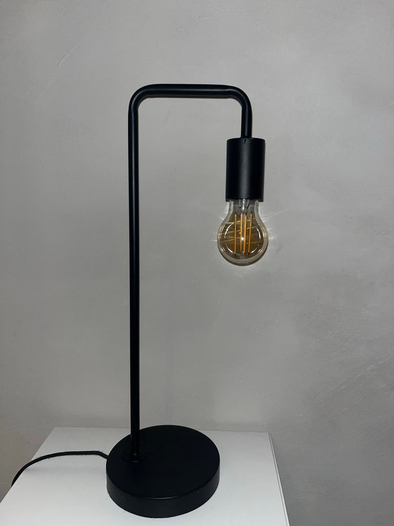 Industriële bureaulamp Leen Bakker, Huis en Inrichting, Lampen | Tafellampen, Ophalen, Zo goed als nieuw, Metaal, 50 tot 75 cm