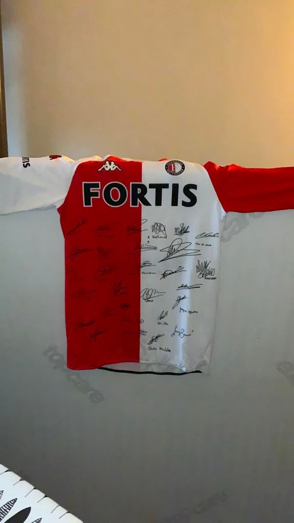 Gesigneerd Feyenoord Shirt - Uniek Item!, Maat L, Ophalen of Verzenden, Zo goed als nieuw, Shirt