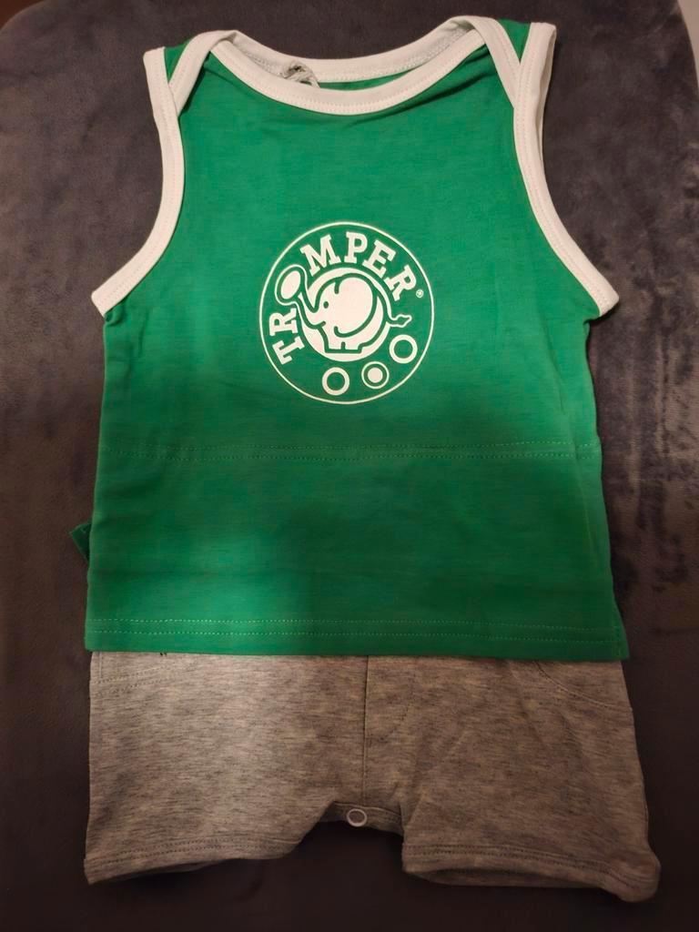 Groene romper van Tromper, Kinderen en Baby's, Babykleding | Maat 56, Nieuw, Jongetje of Meisje, Pakje, Ophalen of Verzenden