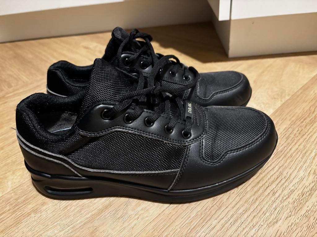 Zwarte DB Nette Schoenen - Maat 40, Ophalen of Verzenden, Zo goed als nieuw, Zwart, Veterschoenen