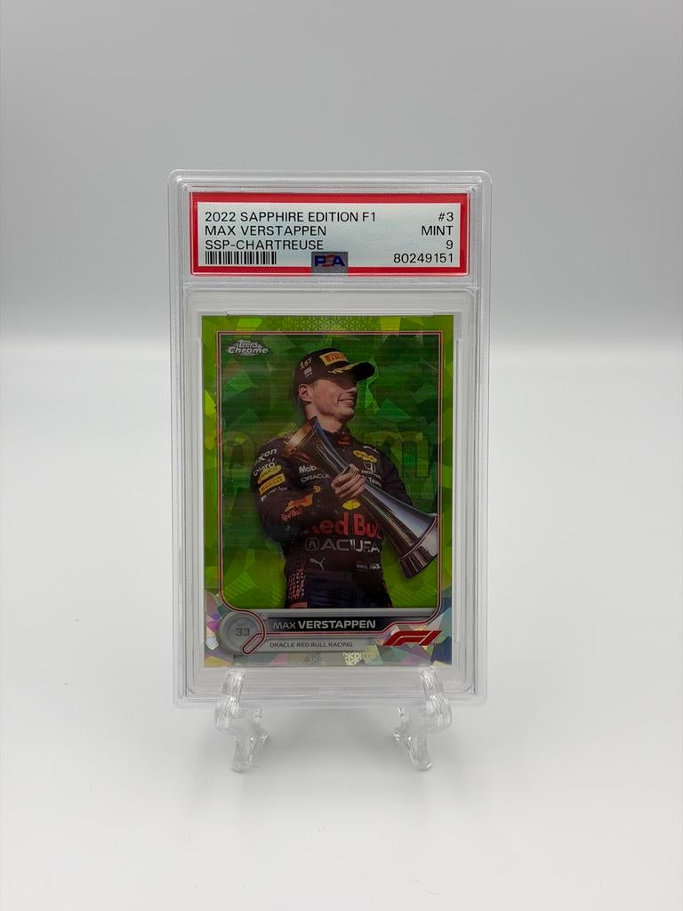 Topps chrome F1 Sapphire Max Verstappen SSP /199, Ophalen of Verzenden, Nieuw, Formule 1
