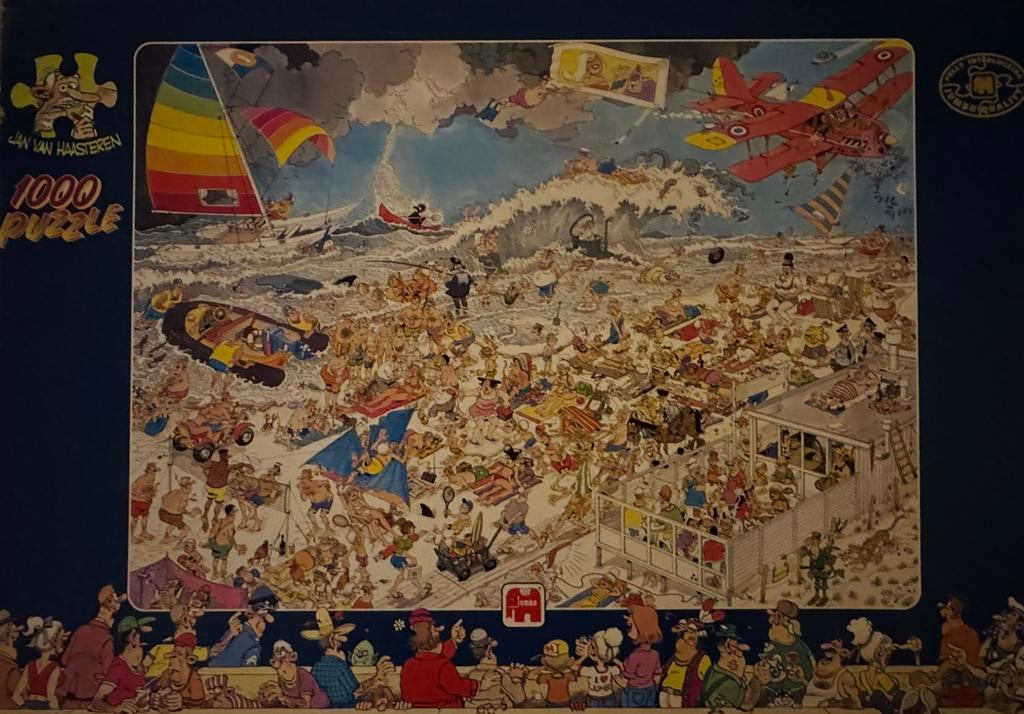 Jan van Haasteren 1000/950 stukjes, Hobby en Vrije tijd, Denksport en Puzzels, Ophalen, 500 t/m 1500 stukjes, Zo goed als nieuw