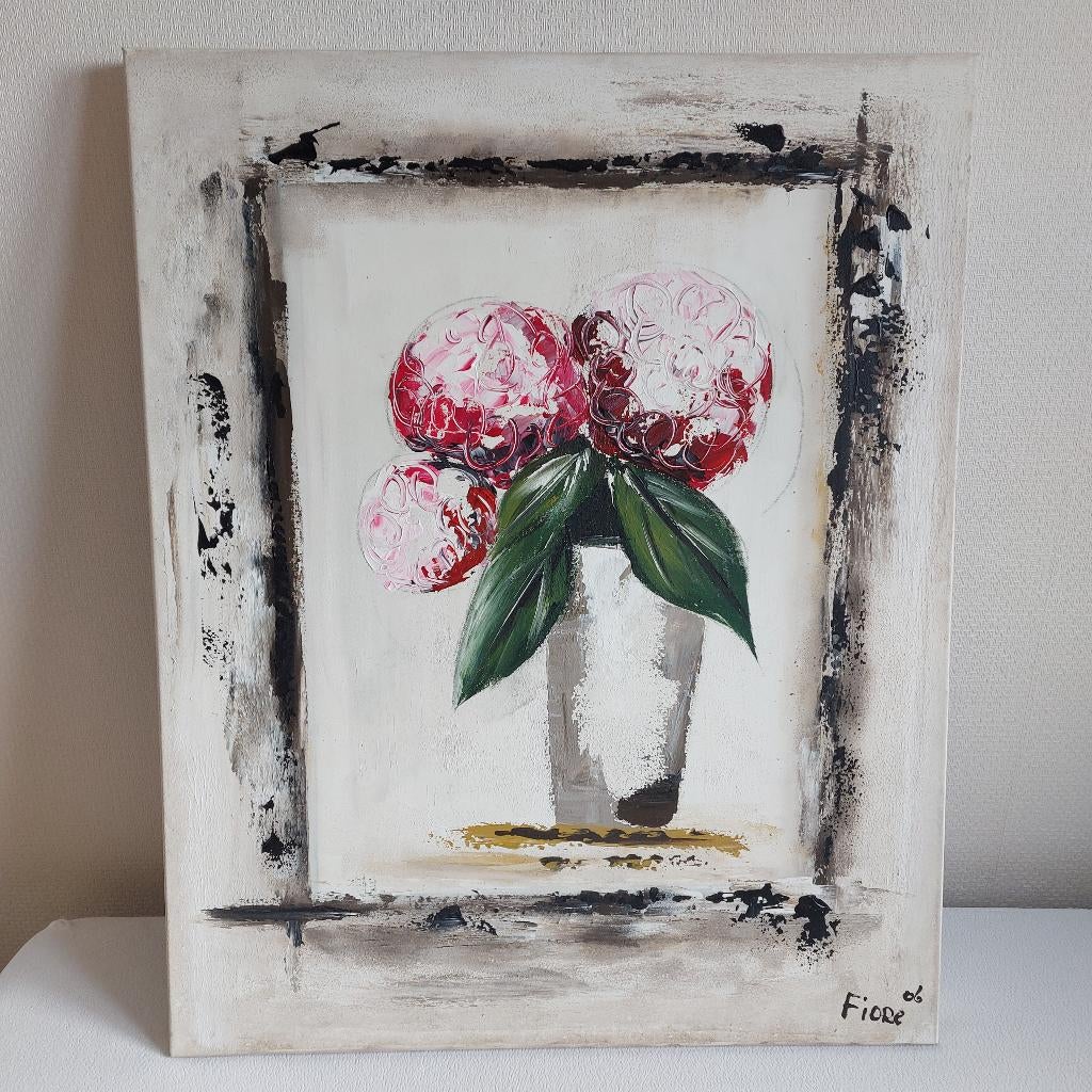 Canvas schilderij, Ophalen, Gebruikt, Schilderij, 75 cm of meer