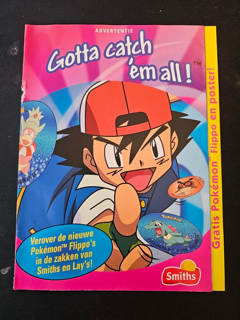 Pokémon Flippo Poster - Gotta Catch 'em All!, Verzamelen, Flippo's, Ophalen of Verzenden, Map, Album of Poster