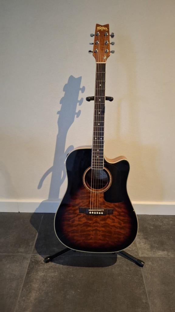 Washburn D10SCE OB elektrisch-akoestische gitaar, Ophalen, Gebruikt, Western- of Steelstringgitaar