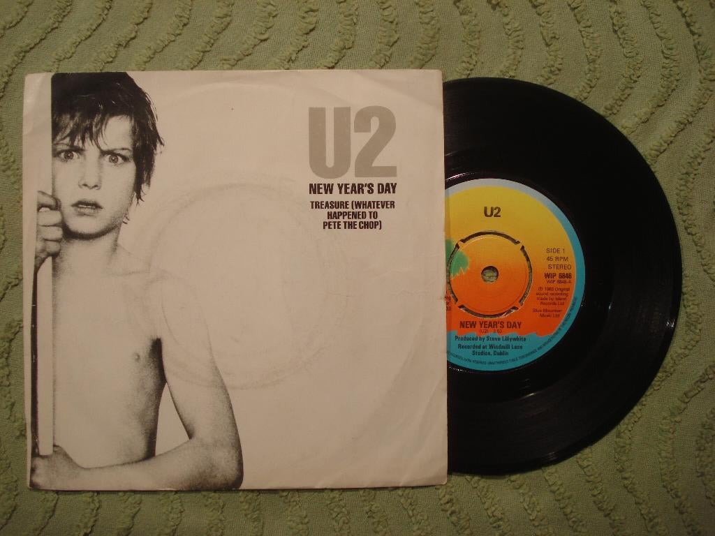 U2 7" Vinyl Single: ‘New Year’s Day’ (UK) palm tree label, Cd's en Dvd's, Vinyl Singles, 7 inch, Single, Ophalen of Verzenden