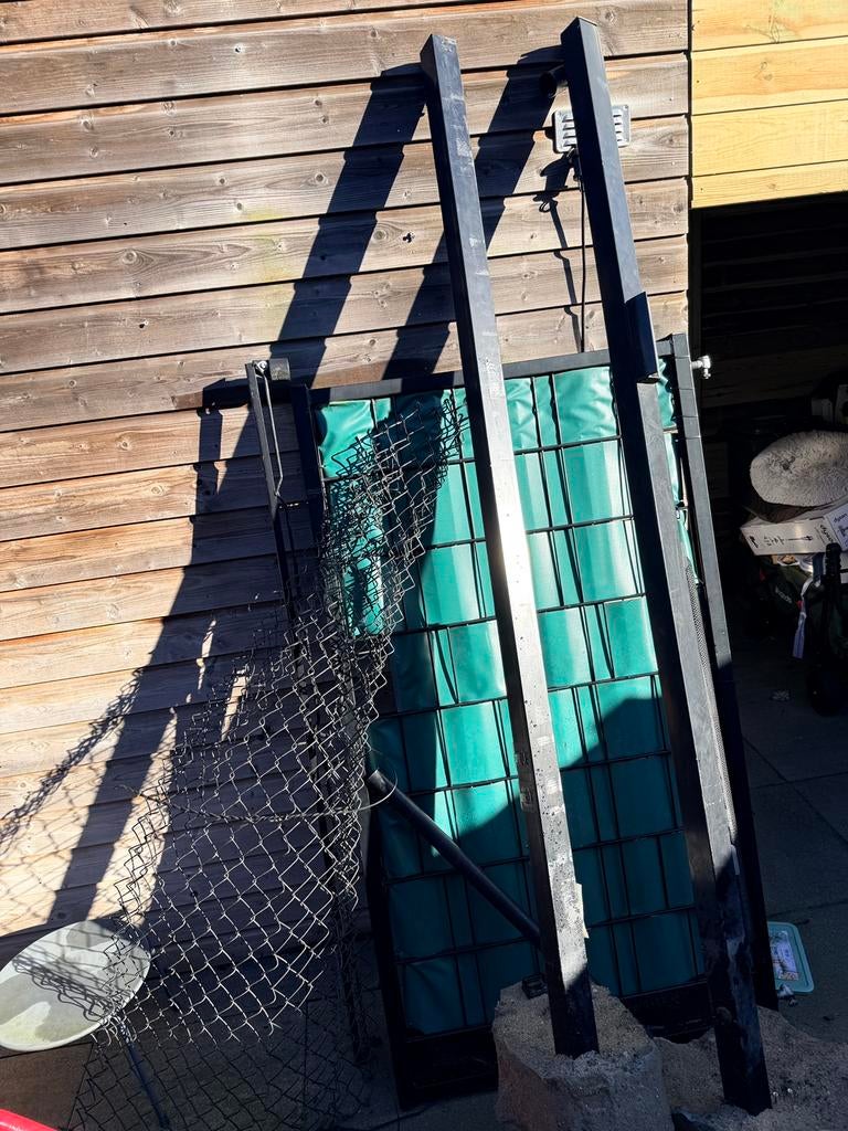 Poort en palen, Tuin en Terras, Ophalen, Staal, Zo goed als nieuw, 150 tot 200 cm