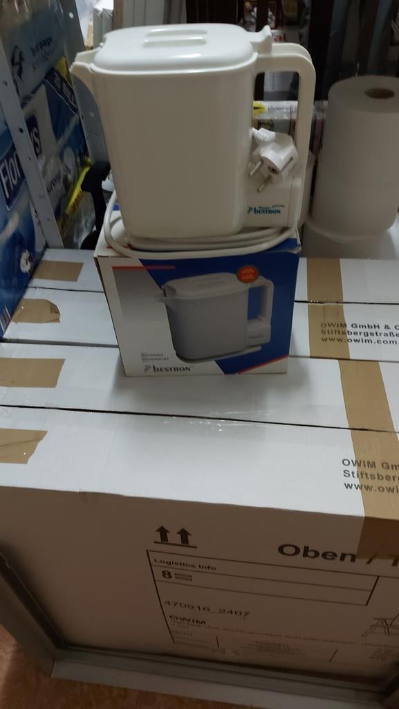 Waterkoker, 1 tot 2 liter, Ophalen