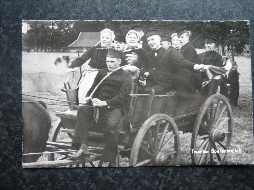TWENTE Boeren bruiloft A 1956, Ophalen of Verzenden, 1940 tot 1960, Overijssel