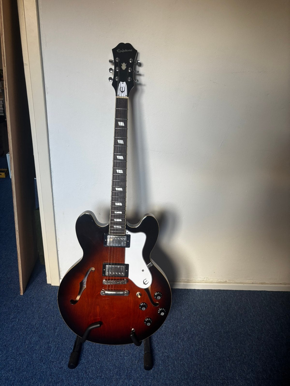 Epiphone Riviera Bonehead, Ophalen, Zo goed als nieuw, Semi-solid body, Epiphone