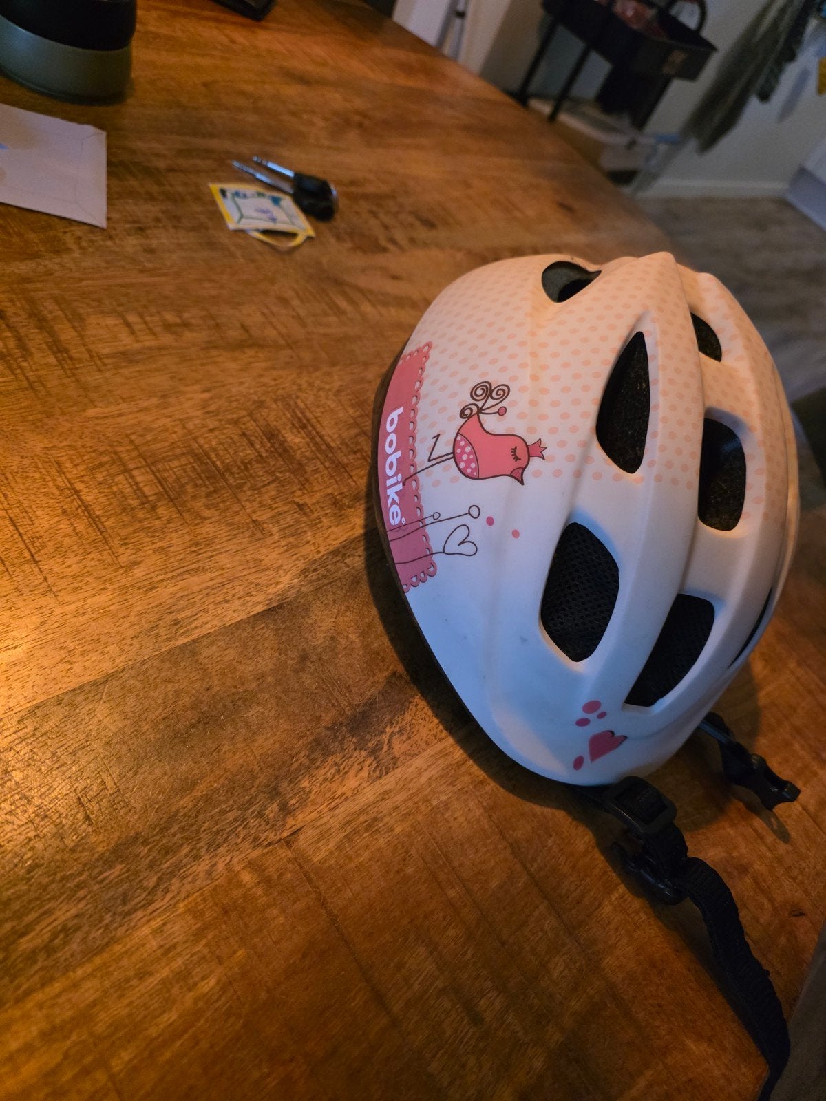 Bobike Sweet Mate kinderfietshelm - Roze (52-56cm), Meisje, Overige maten, Ophalen of Verzenden, Zo goed als nieuw