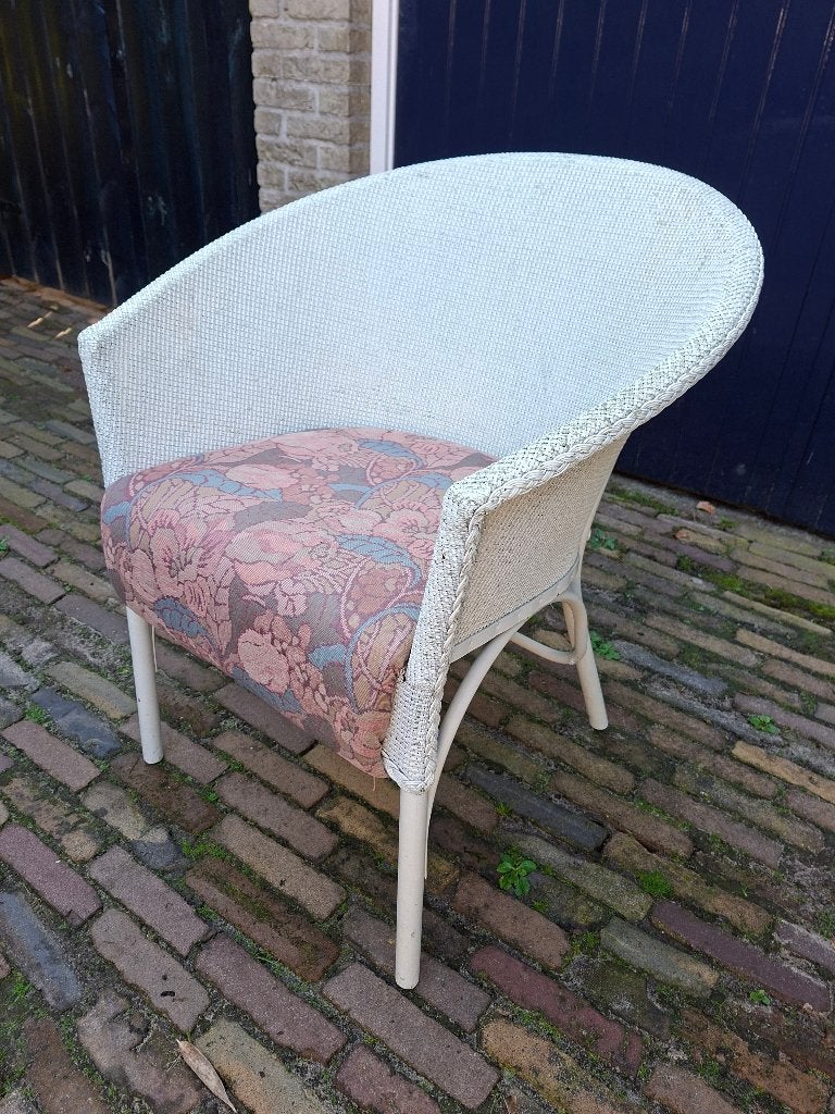 stoel model Lloyd Loom, Ophalen, Gebruikt, Wit, Vintage