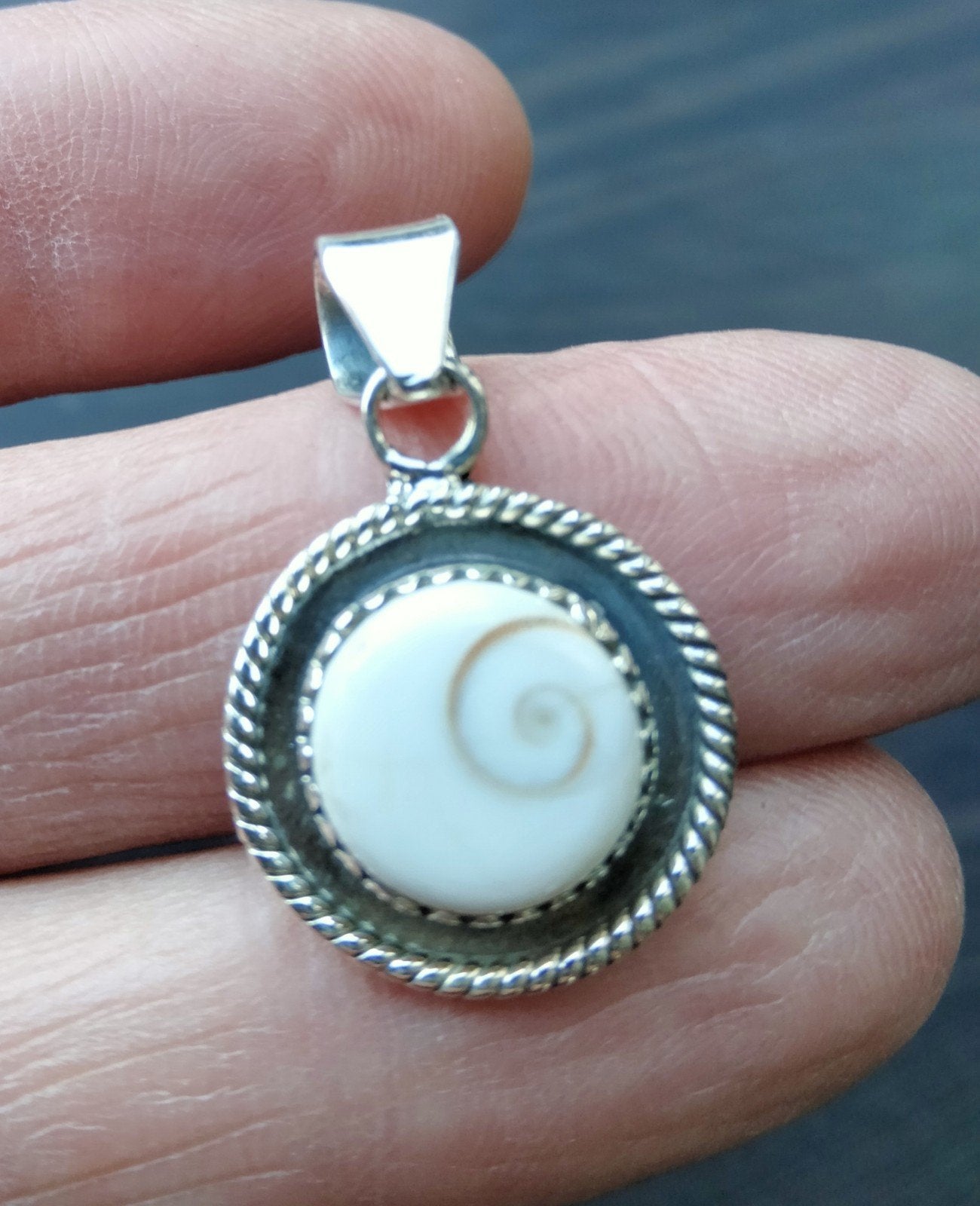 Shiva eye kettinghanger, Verzenden, Nieuw, Wit, Zilver
