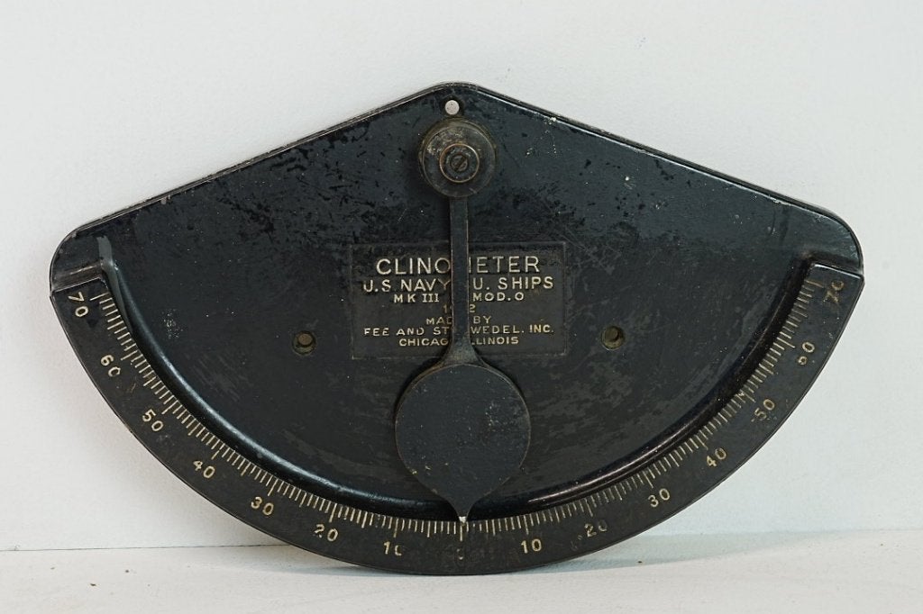 Original 1942 WWII US Navy Clinometer, Verzamelen, Ophalen of Verzenden, Marine, Amerika, Overige typen