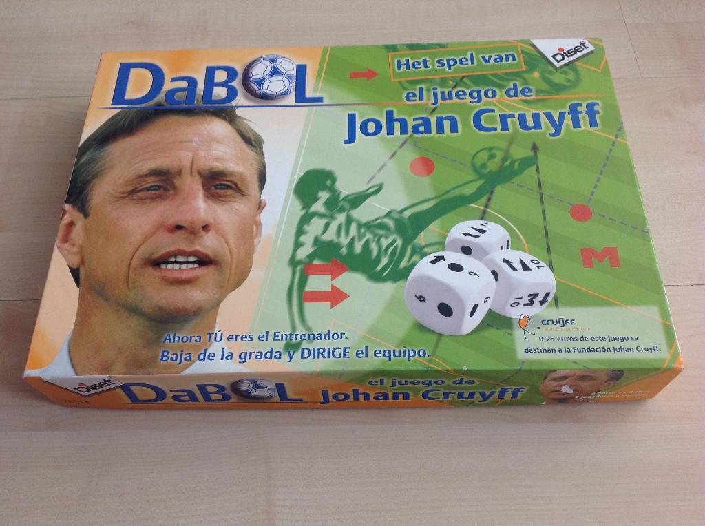 DaBol: Het Johan Cruyff Voetbalspel - Word een Topcoach!, Een of twee spelers, Ophalen of Verzenden, Zo goed als nieuw, Diset