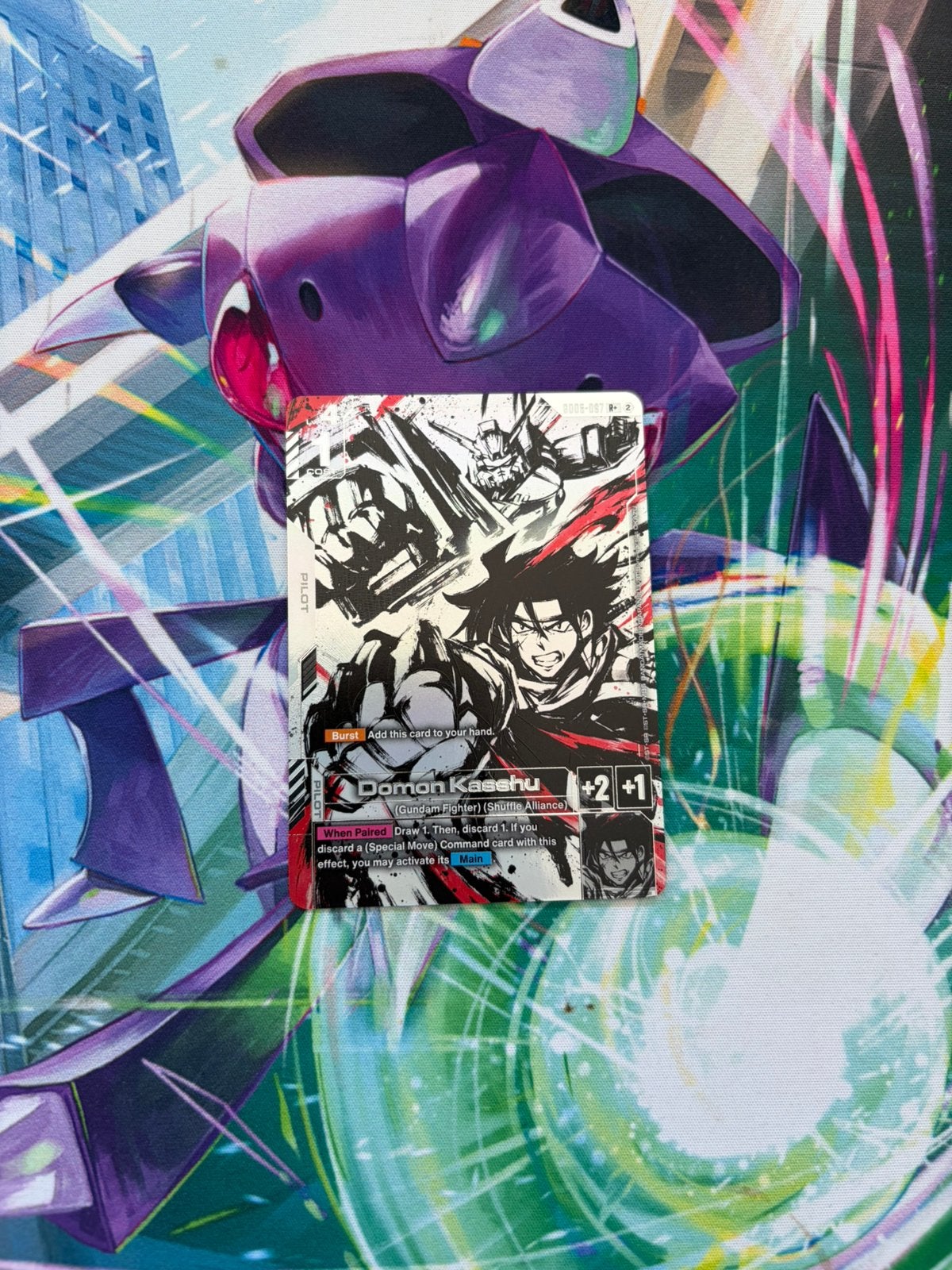 Domon Kasshu(R+) GD-05: Freedom Ascension gundam Card, Ophalen of Verzenden