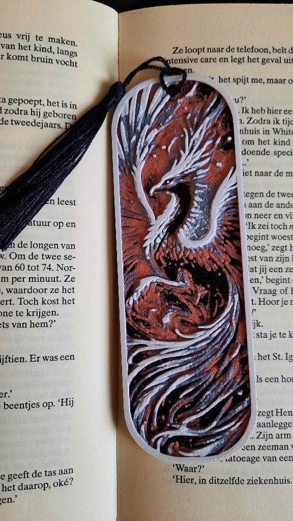 3D Geprinte Boekenlegger Phoenix – Feniks Mythische Vogel, Verzenden, Nieuw
