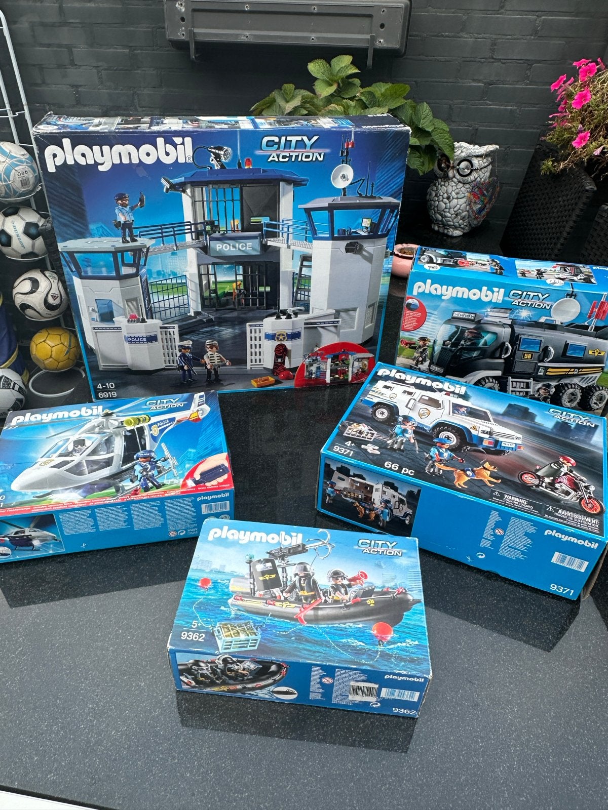 Playmobil City Action Politiebureau en Voertuigen Set, Ophalen, Complete set, Zo goed als nieuw, City action