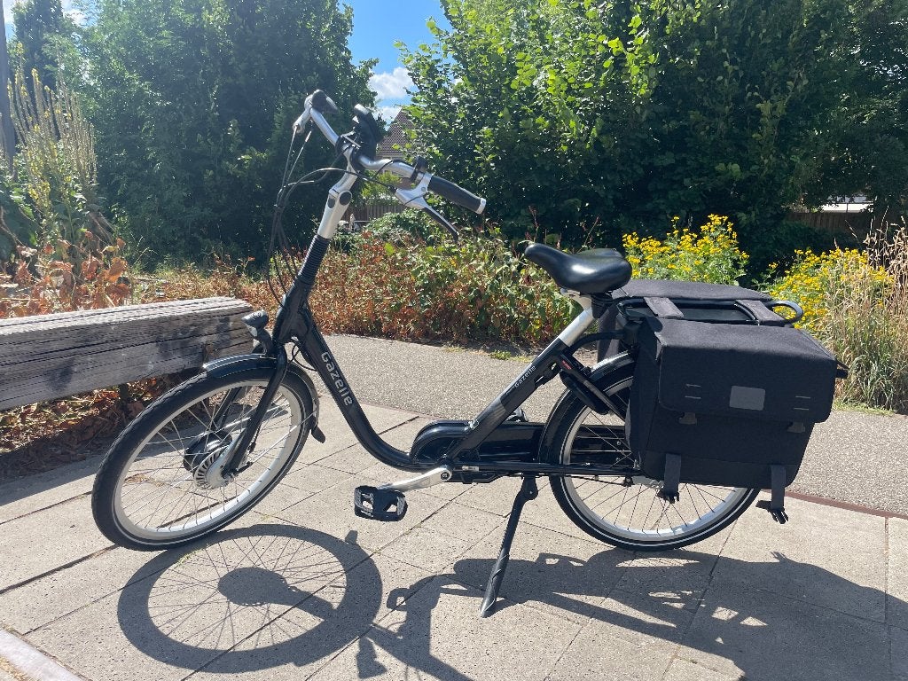 In prima staat Gazelle Balance HFP  U 46 lage instap 4567 km, Ophalen, Zo goed als nieuw, Minder dan 47 cm, 50 km per accu of meer