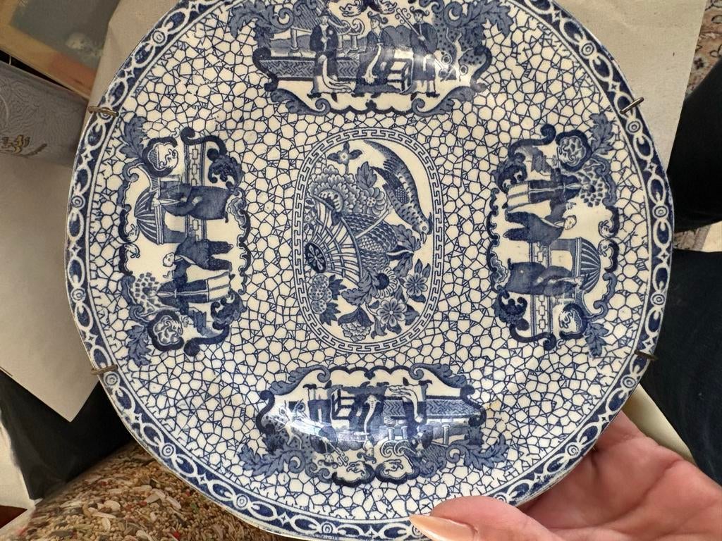 Antieke William Adams Borden in Japanse Stijl (2 stuks), Antiek en Kunst, Antiek | Wandborden en Tegels, Ophalen