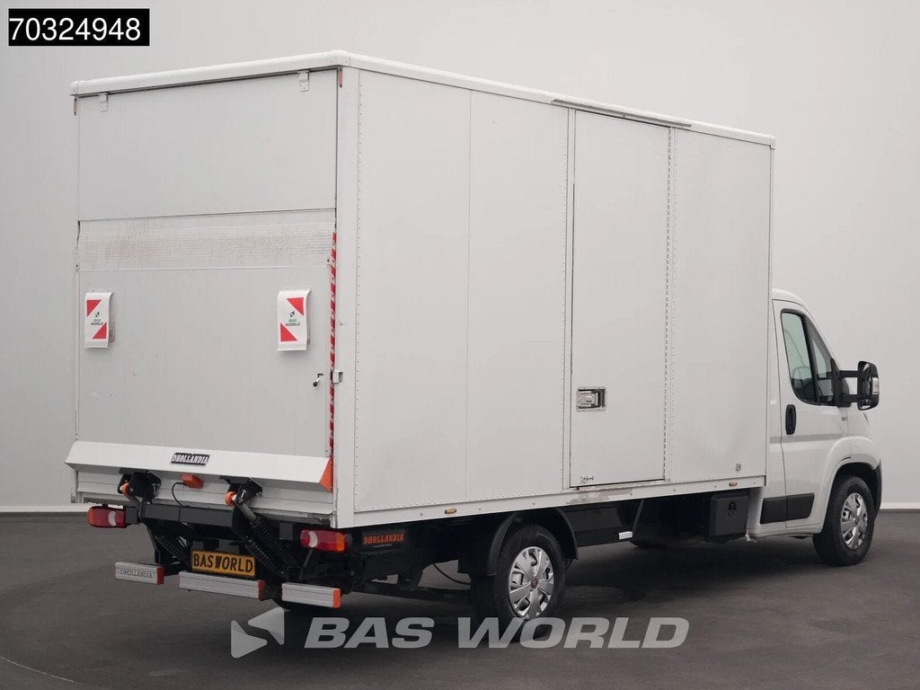 Fiat Ducato 140pk D'Hollandia Laadklep Zijdeur Bakwagen Airc, Stof, Gebruikt, Euro 6, 4 cilinders