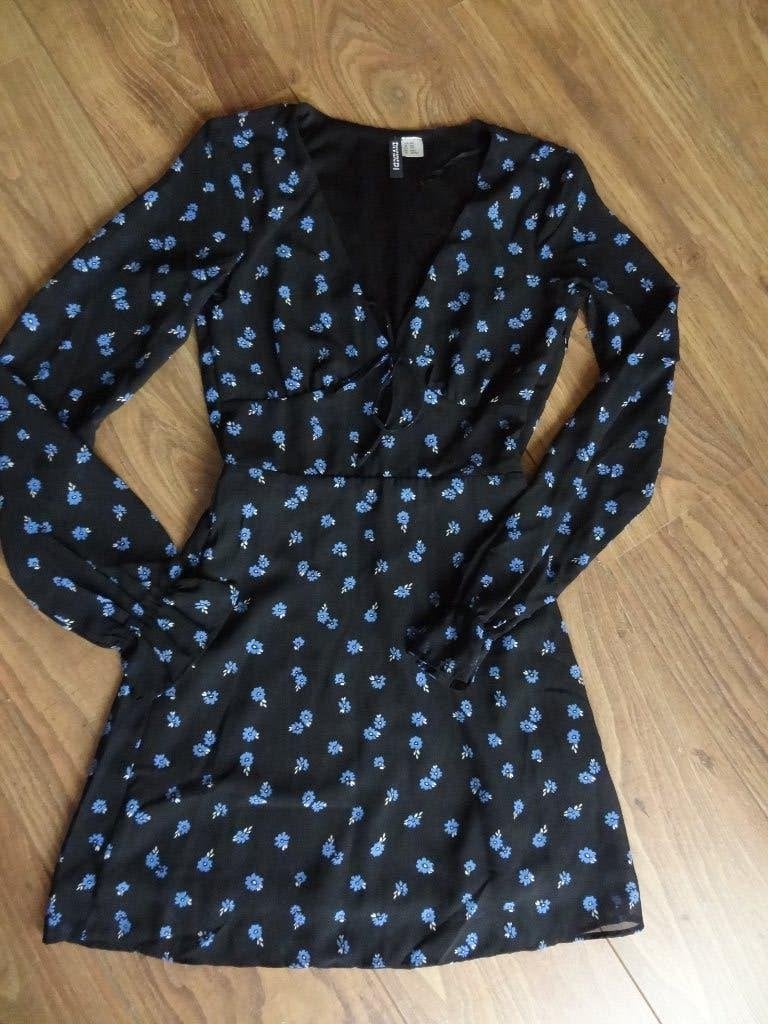 H&M jurk, maat XXS, H&M, Meerkleurig, Ophalen of Verzenden, Zo goed als nieuw