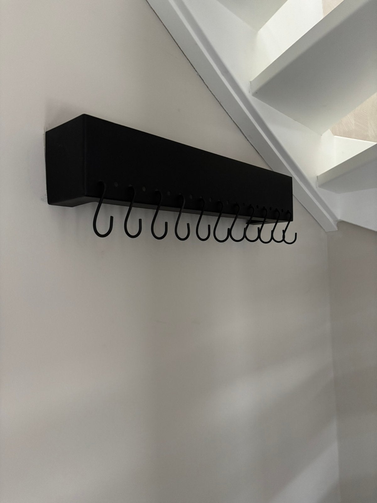 Loft42 ijzeren kapstok met haken zwart, Huis en Inrichting, Woonaccessoires | Kapstokken, Zo goed als nieuw, Minder dan 100 cm