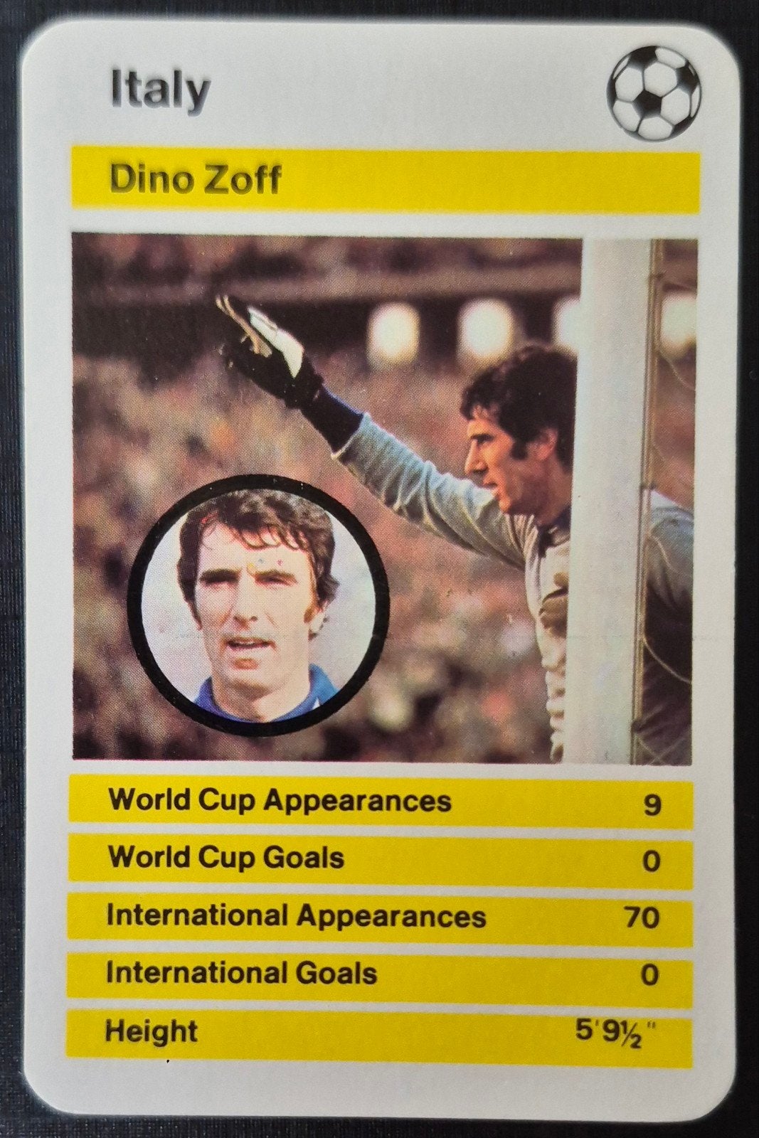 Dino Zoff - Italie, WK 1978, Ophalen of Verzenden, Zo goed als nieuw, Plaatje