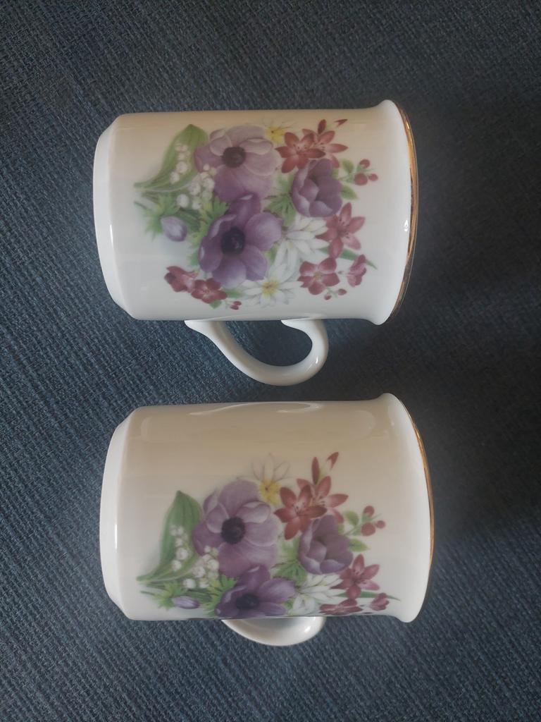Set van 2 Cambridge Garden Fine Porselein Mokken, Ophalen of Verzenden