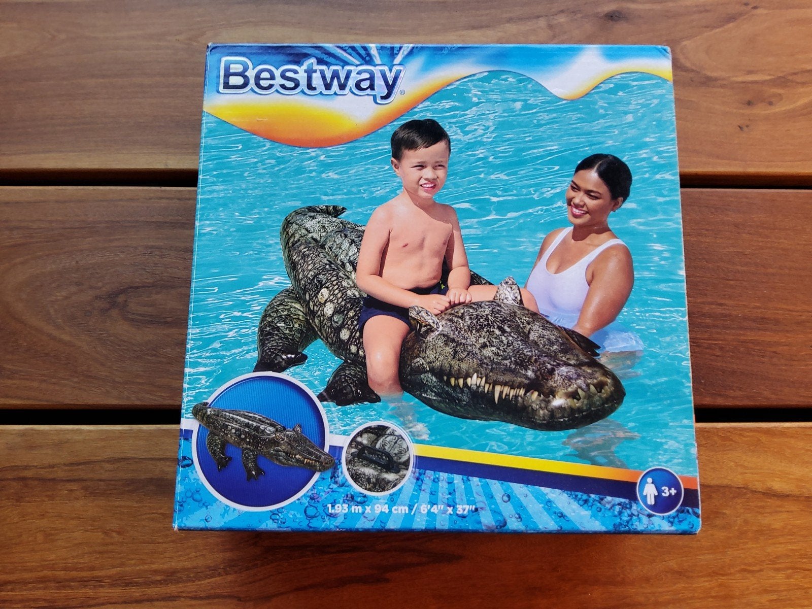 Opblaasbare Krokodil - Realistisch Design, Kinderen en Baby's, Speelgoed | Buiten | Opblaasfiguren, Ophalen of Verzenden, Nieuw