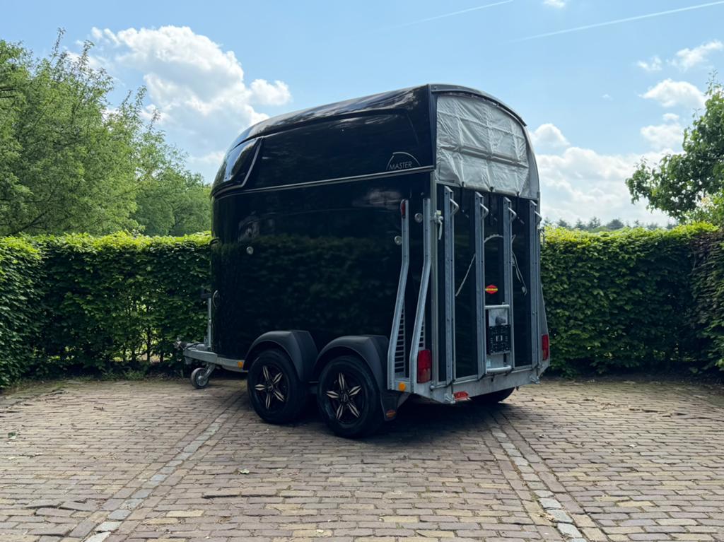 Dikke Bockmann Master met zadelkamer en aluminum bodem., Dieren en Toebehoren, Ophalen, Zo goed als nieuw, 2-paards trailer, Bockmann