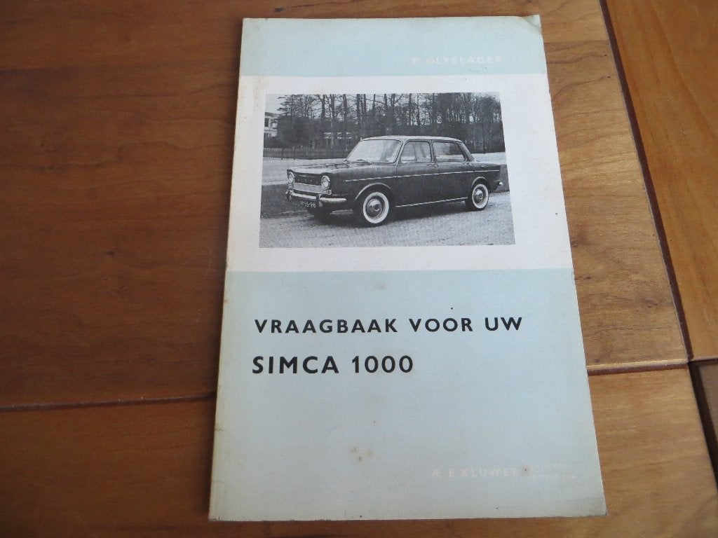 Vraagbaak Simca 900, Simca 1000 vanaf 1961, Ophalen of Verzenden
