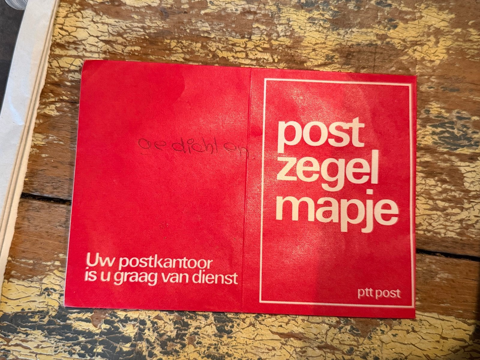 Vintage PTT Postzegelmapje - Gebruikt, Postzegels en Munten, Ophalen of Verzenden, Na 1940, Gestempeld