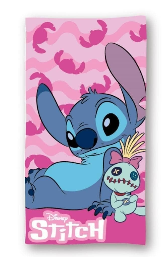 Stitch Badlaken Scrump - Sneldrogend - Disney Strandlaken, Stitch, Meisje, One size, Nieuw