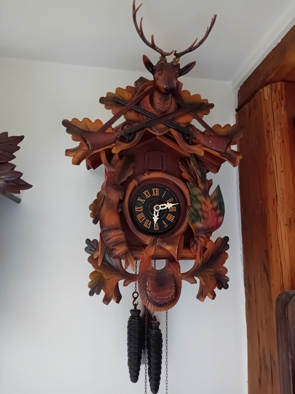 Koekoeksklok jachtklok, Antiek en Kunst, Antiek | Klokken, Ophalen of Verzenden