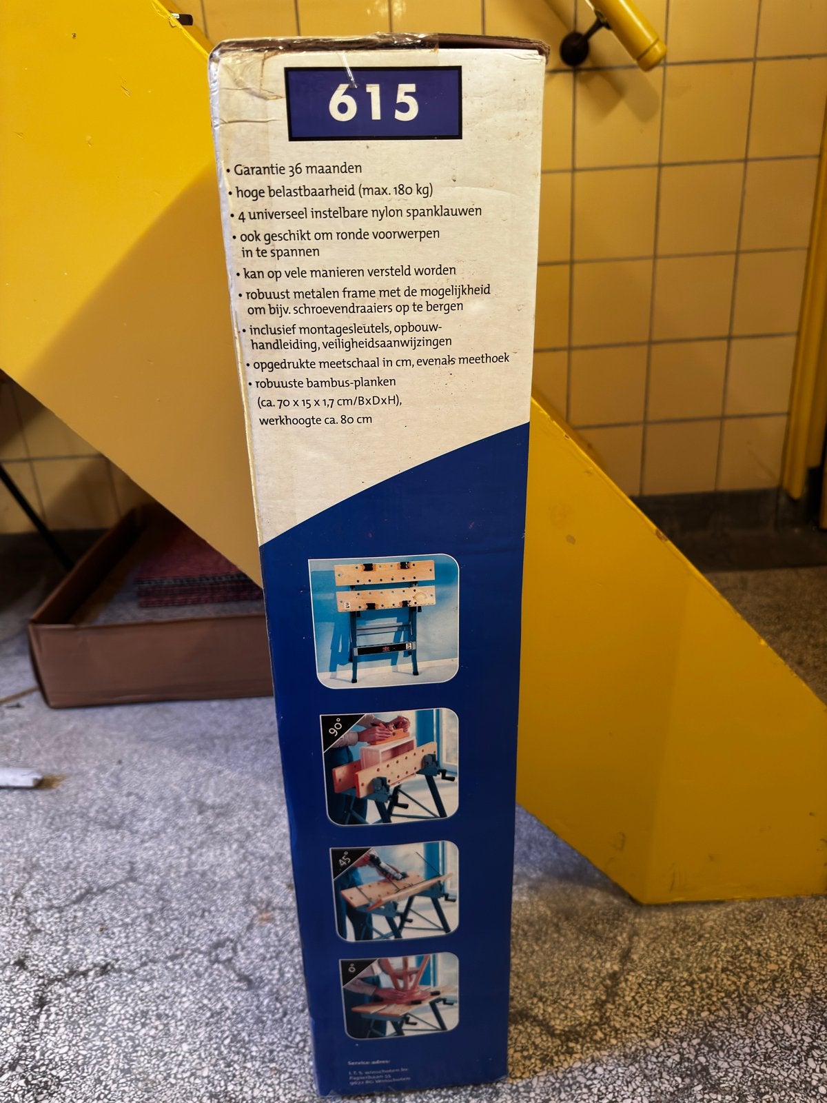 Inklapbare Werkbank Spantafel Top Craft 615, Ophalen, Nieuw, Minder dan 70 cm, Bankschroef