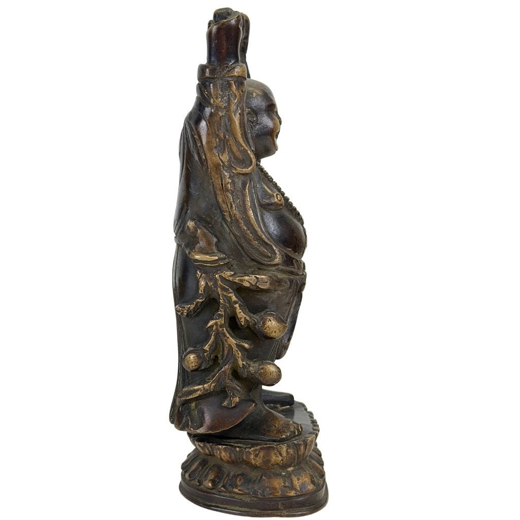 Budai – Chinees brons – late Qing, Antiek en Kunst, China, Ophalen of Verzenden, Beeld, Brons