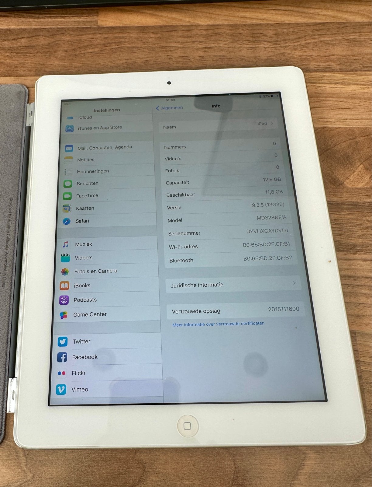 iPad 2 32GB - Goed werkend met iOS 9.3, Computers en Software, Apple iPads, Ophalen, Gebruikt, Apple iPad, 32 GB