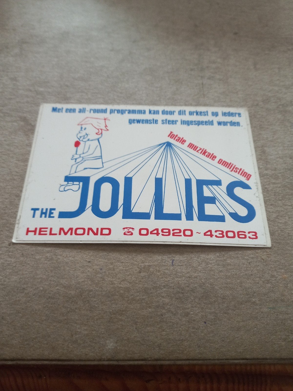 Orkest the jollies helmond, Verzamelen, Ophalen of Verzenden, Zo goed als nieuw