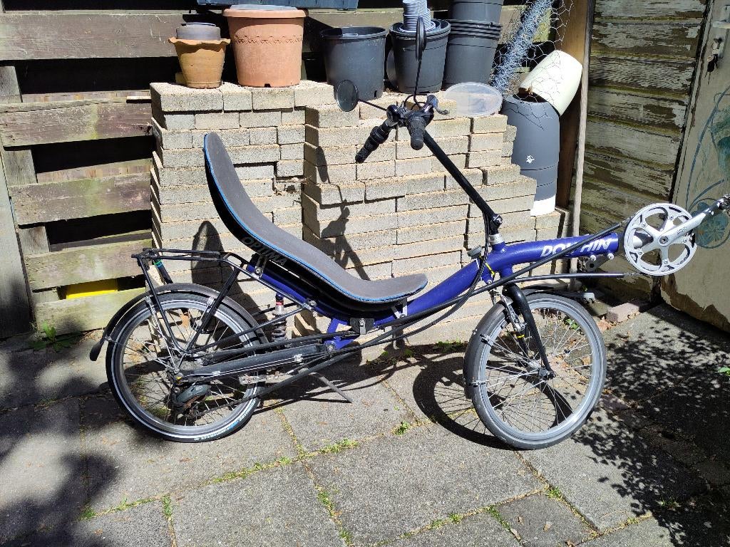 ligfiets Optima Dolphin, Fietsen en Brommers, Gebruikt, Velgrem, Bovenstuur, Ophalen