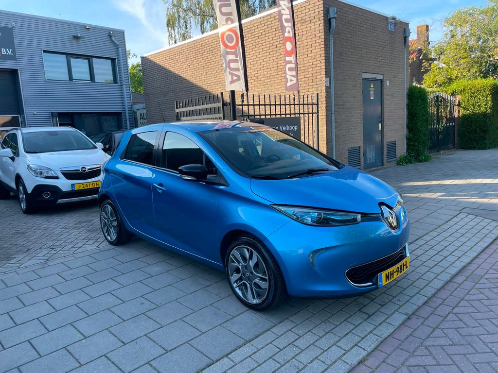 Renault ZOE Q90 Life Quickcharge 41 kWh Airco NAP APK, Gebruikt, 41 kWh, Blauw, Origineel Nederlands