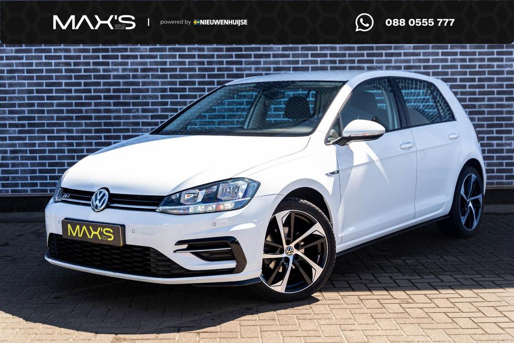 Volkswagen Golf 1.0 TSI R-line Comfortline | Navigatie | Par, Auto's, Stof, Gebruikt, Wit, Origineel Nederlands