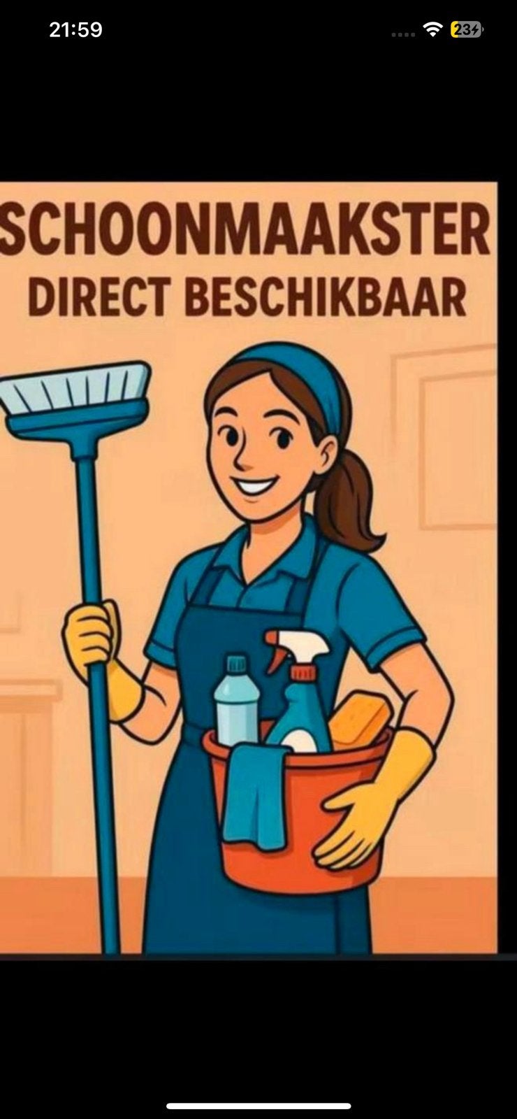 Ervaren schoonmaakster aangeboden, Vacatures, Vanaf 10 jaar, Overige vormen