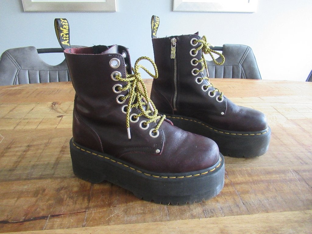 Dr Martens plateauzool jadon max maat 38, Ophalen, Overige kleuren, Lage of Enkellaarzen, Dr. Martens