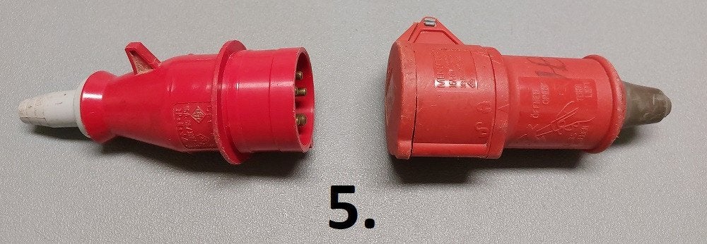 1 set M+F krachtstroom stekkers 16A. Bieden, Ophalen of Verzenden, Nieuw, Overige merken, Overige typen