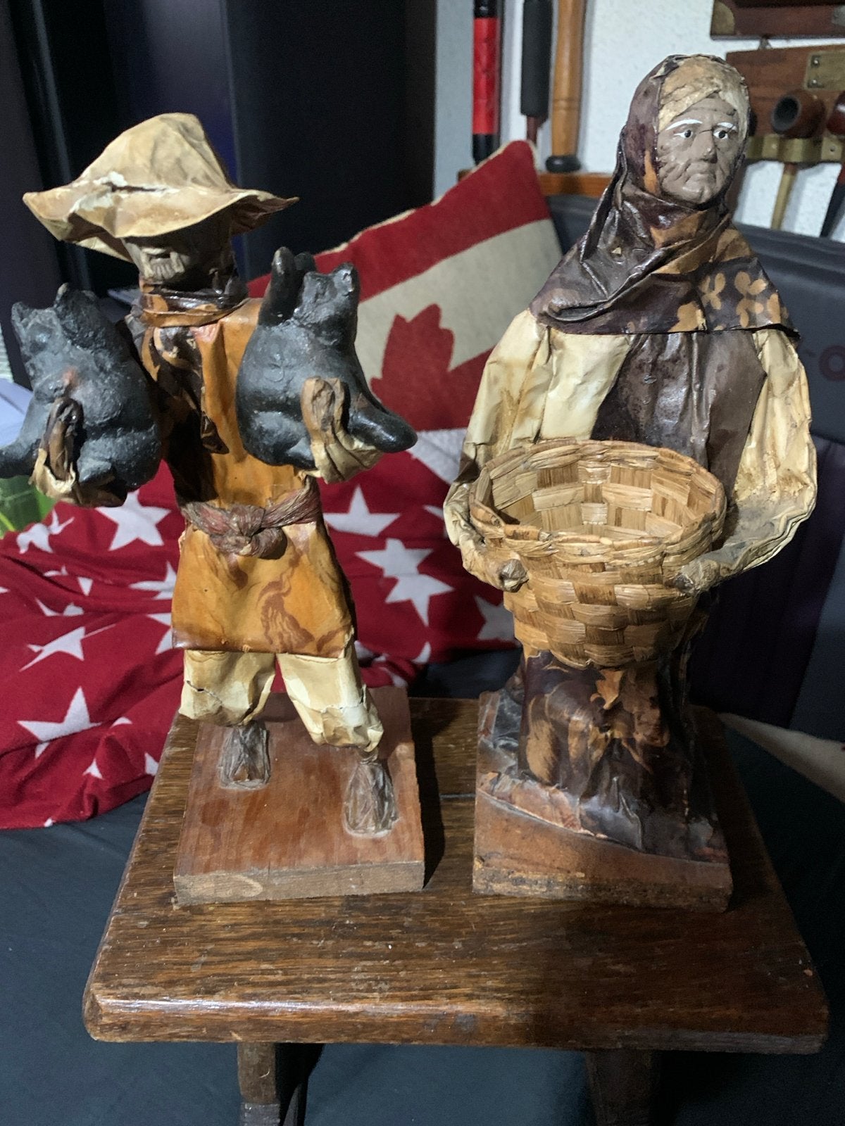 Unieke handgemaakte beelden van papier-maché, Ophalen of Verzenden, Handgemaakt, 20 - 50 cm, Beeld